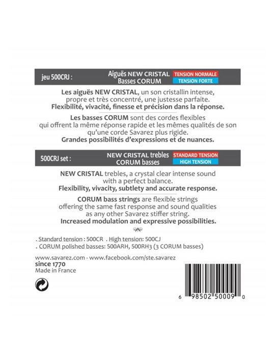 Juego Savarez Clásica New Cristal Corum 500-CRJ