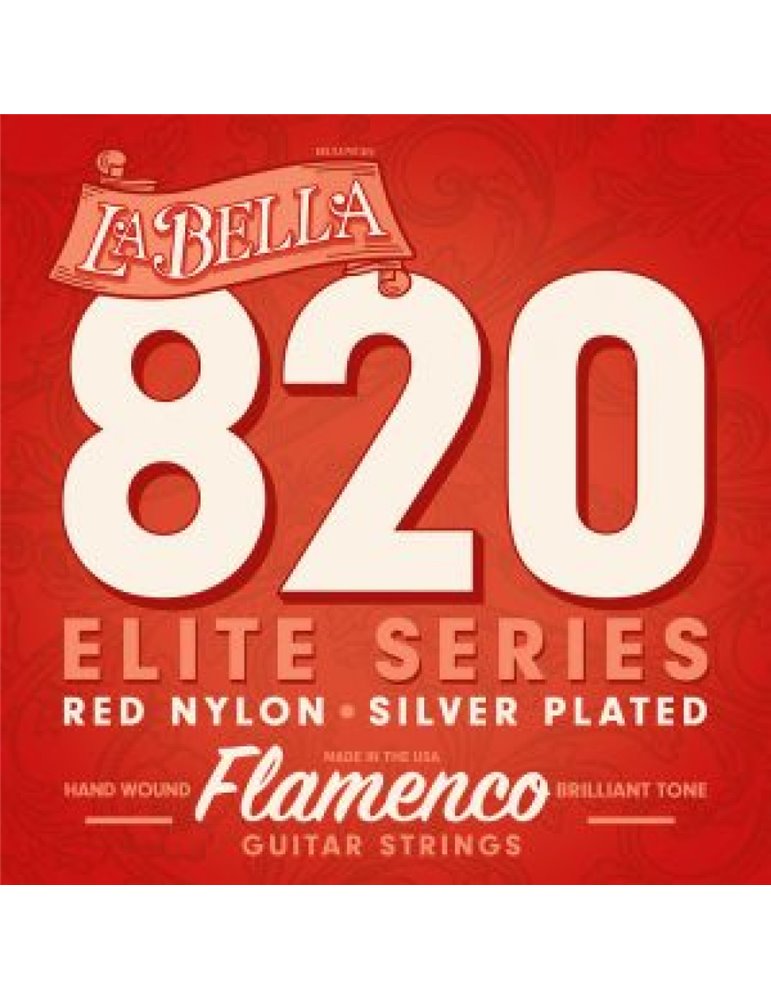 Juego Cuerdas La Bella Roja Flamenca 820