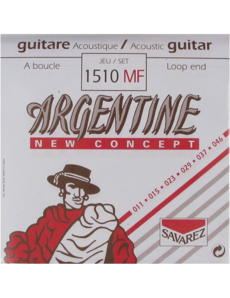 Juego Savarez Acústica Argentine 1510-MF 11-46 Lazo