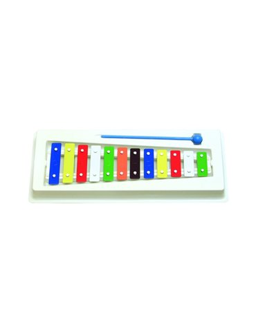 Metalofon Goldon 12 Notas Colores 11003 Plástico
