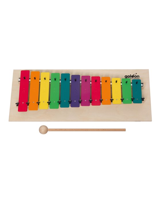 Metalofon Goldon 12 Notas Colores 11030 Madera