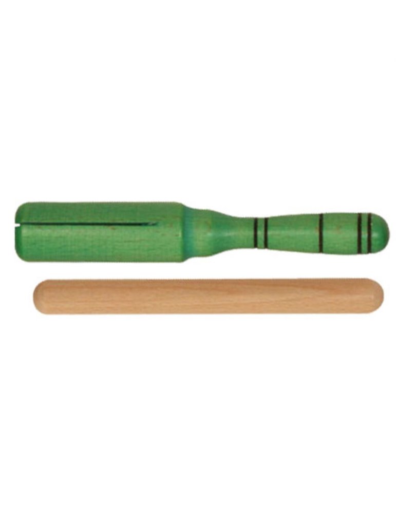 Güiro Tipo Agogo Goldon Madera Verde 33146