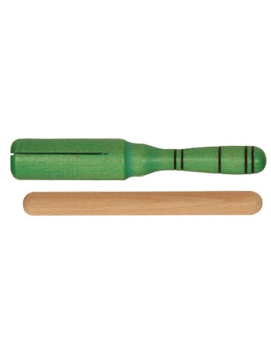 Güiro Tipo Agogo Goldon Madera Verde 33146
