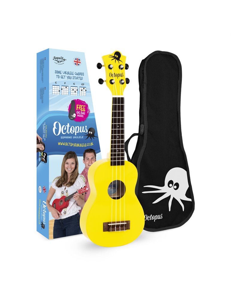 Ukelele Soprano Octopus UK-205YLS Amarillo