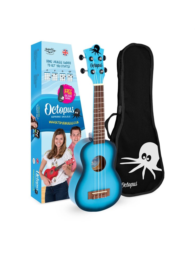 Ukelele Soprano Octopus UK-205LBB Azul Cielo Burst