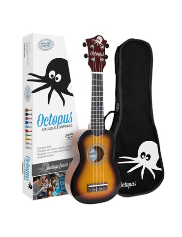 Ukelele Soprano Octopus UK-205OVB Violin Burst 2