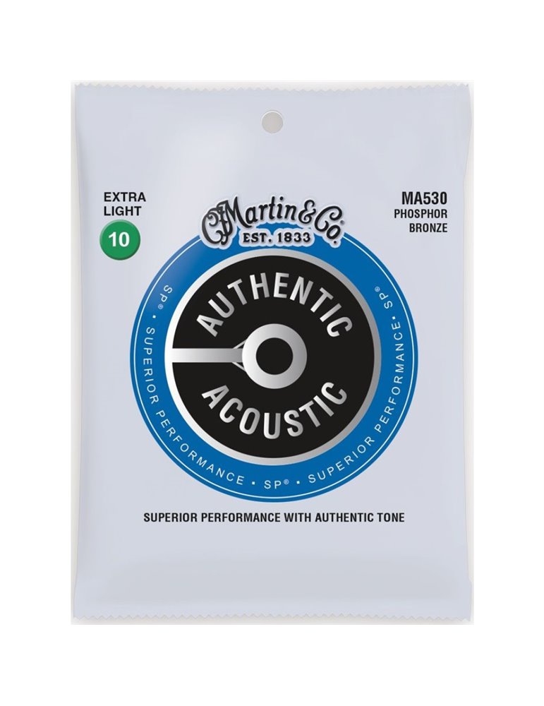 Juego Cuerdas Guitarra Acústica Martin MA-530 Phosphor 92/8 010-047
