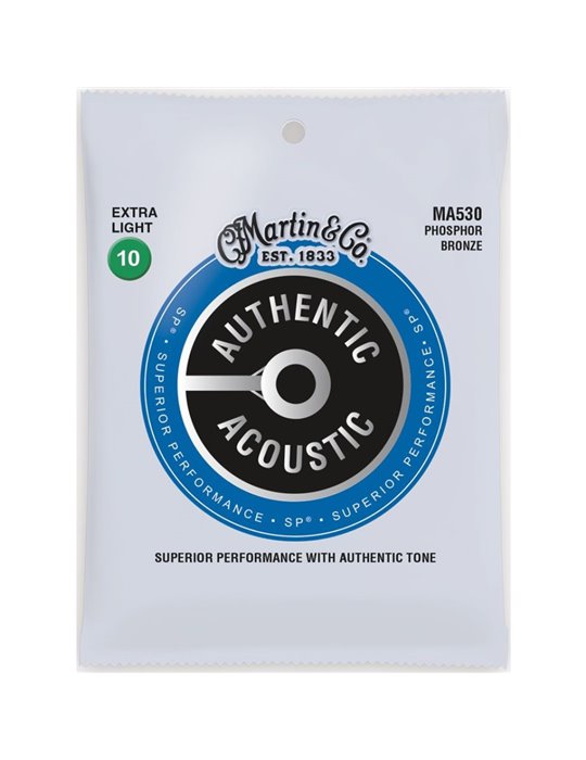 Juego Cuerdas Guitarra Acústica Martin MA-530 Phosphor 92/8 010-047