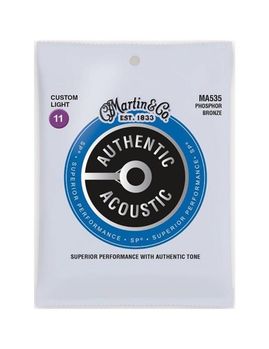 Juego Cuerdas Guitarra Acústica Martin MA-535 Phosphor 92/8 011-052