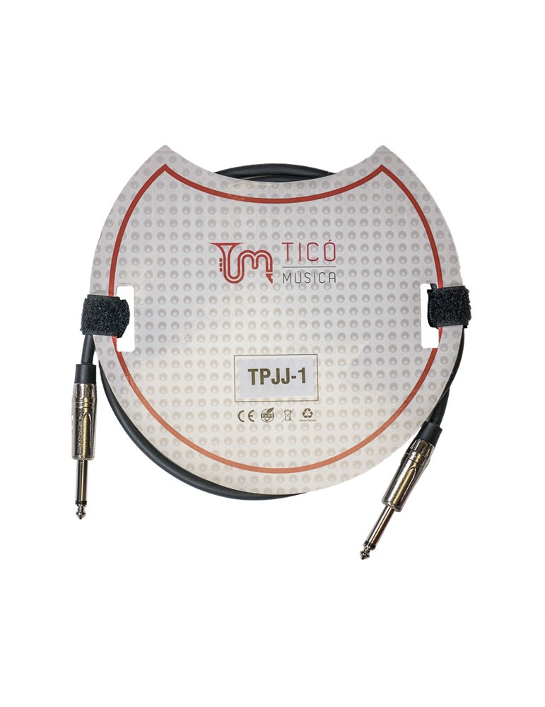 Cable Jack-Jack TCM TPJJ-1 Conector Níquel 1 Metro