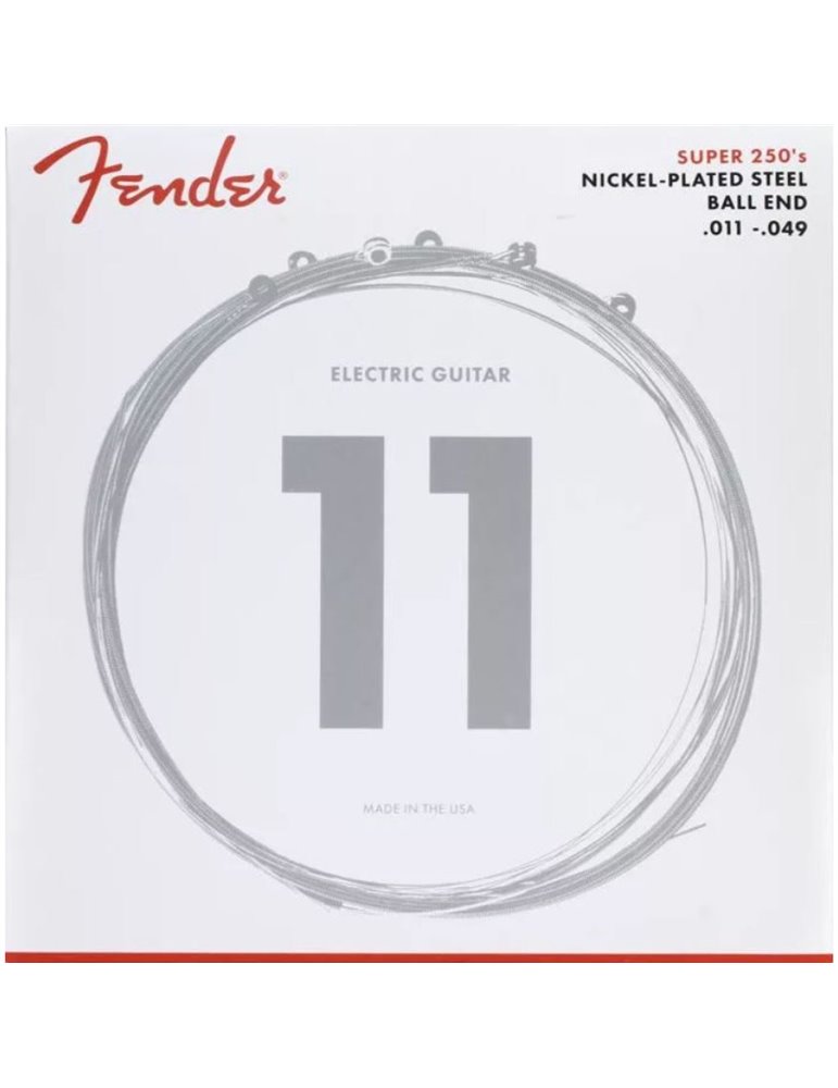 Juego Cuerdas Guitarra Eléctrica Fender 250-M 011-049