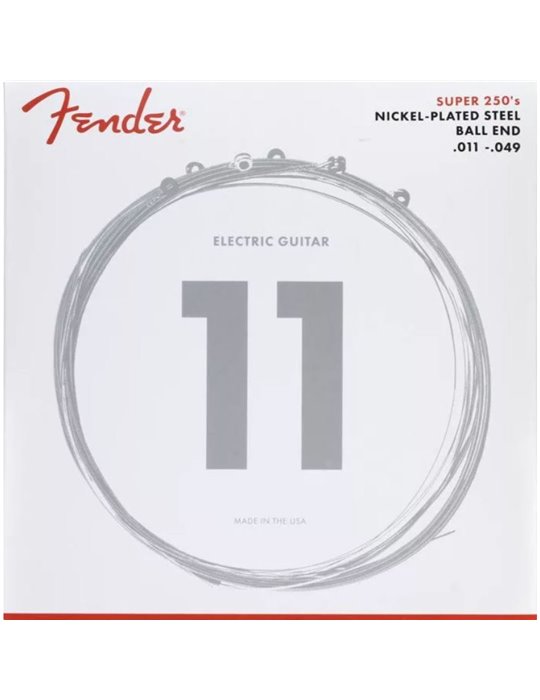 Juego Cuerdas Guitarra Eléctrica Fender 250-M 011-049