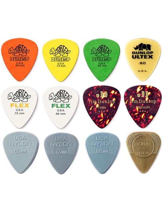 Bolsa 12 Púas Dunlop PVP-112 Variety Acoustic