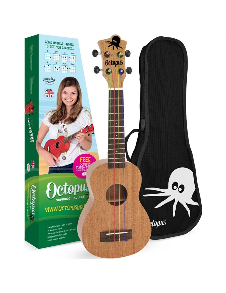 Ukelele Soprano Octopus UK-206K-NAT Kids Natural