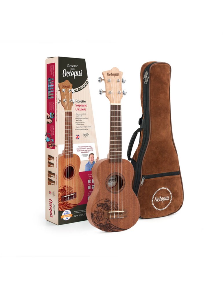 Ukelele Soprano Octopus Rosette UK-230SW Wave
