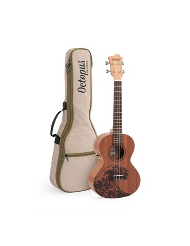 Ukelele Tenor Octopus Rosette Electro. UK-230TWE Wave