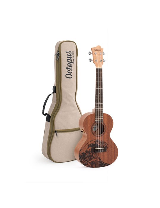 Ukelele Tenor Octopus Rosette Electro. UK-230TWE Wave