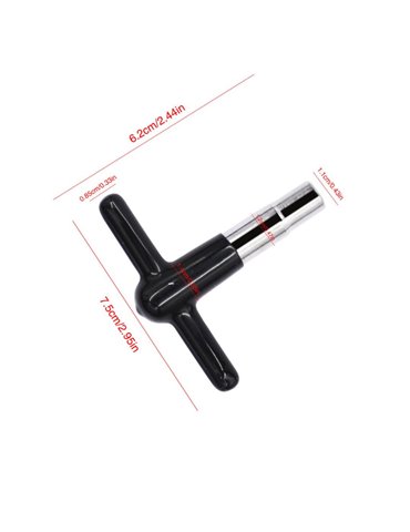 Llave afinación batería TCM DK-3H recubrimiento plastico