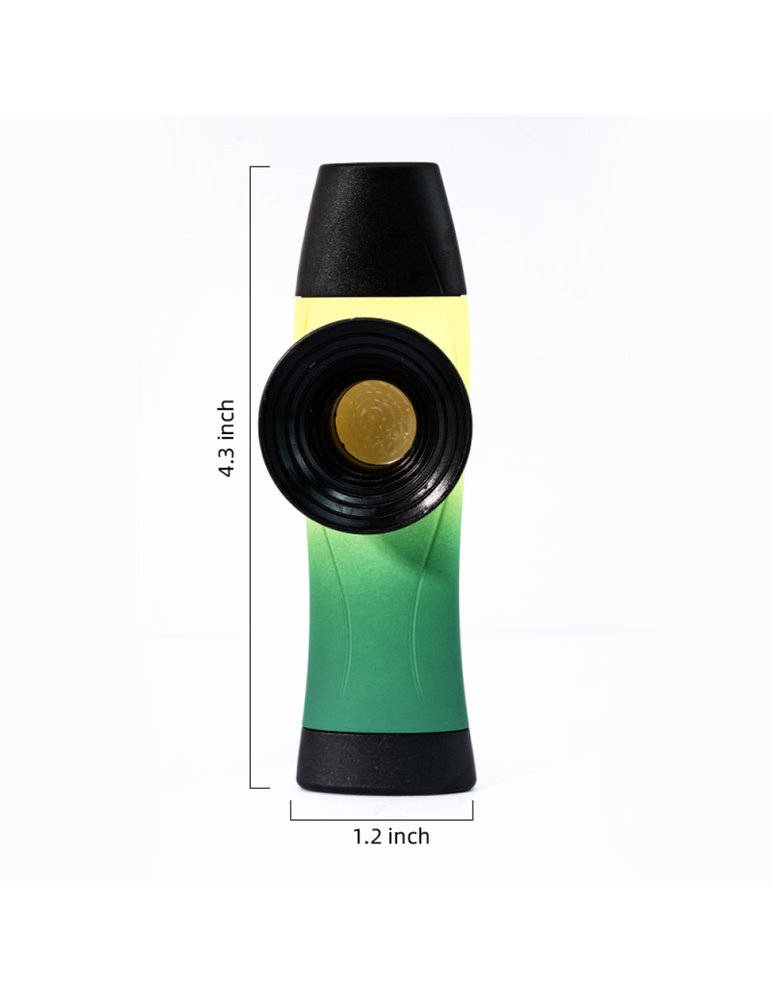 Kazoo Ripple Phono Kazoo plástico amarillo/verde
