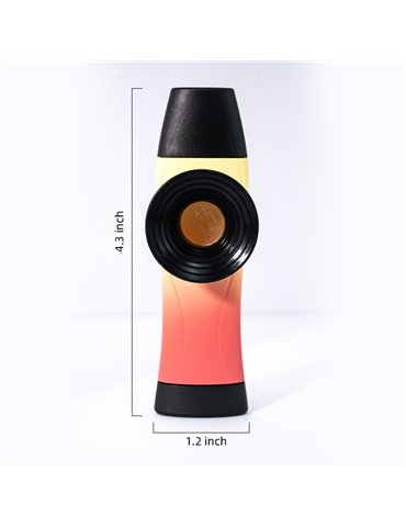 Kazoo Ripple Phono Kazoo plástico amarillo/rojo