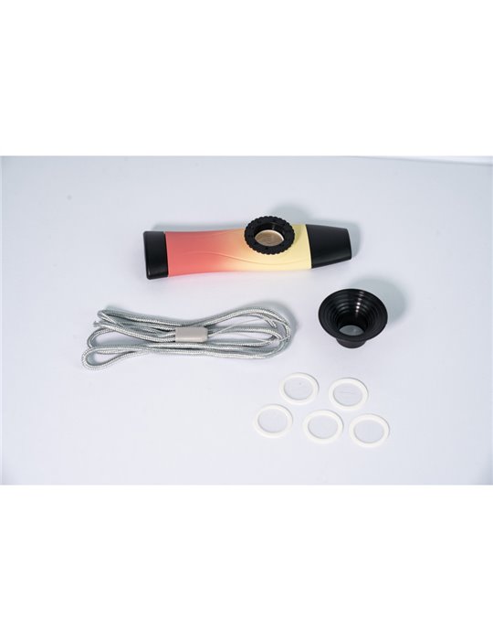Kazoo Ripple Phono Kazoo plástico amarillo/rojo