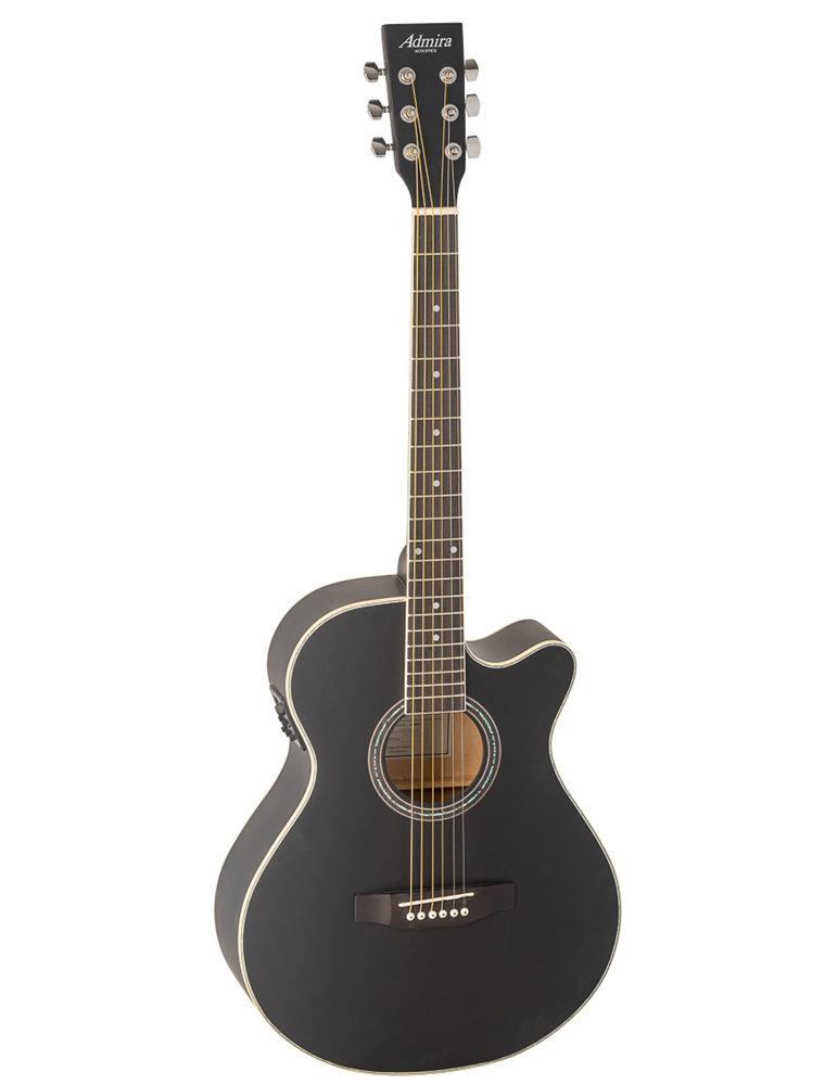 GUITARRA ACÚSTICA ADMIRA INDIANA NEGRA SATINADA