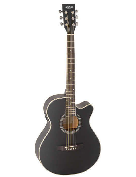 GUITARRA ACÚSTICA ADMIRA INDIANA NEGRA SATINADA