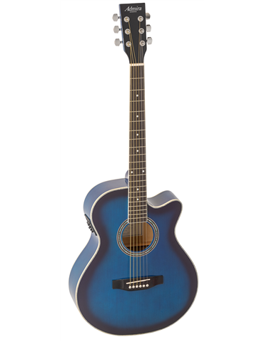 GUITARRA ACÚSTICA ADMIRA INDIANA AZUL SATINADA