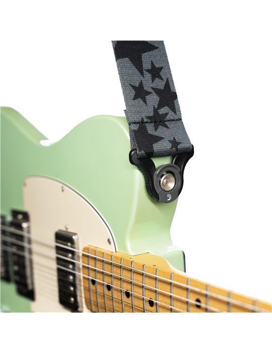 D'Addario Auto Lock Guitar Strap, Skater Stars