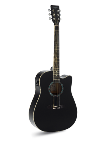GUITARRA ACÚSTICA ADMIRA TENNESSEE NEGRA SATINADA