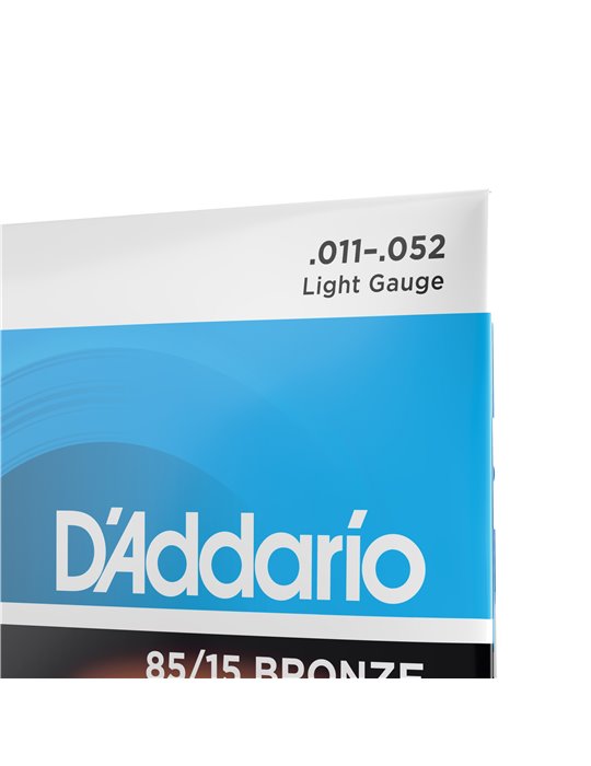 D'Addario EZ910, cuerdas para guitarra acústica, bronce 85/15, blandas, 11-52