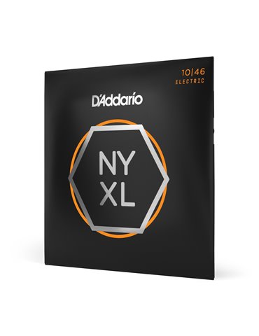 D'Addario NYXL1046. Cuerdas para guitarra eléctrica de entorchado de níquel, calibre regular fino, 10-46