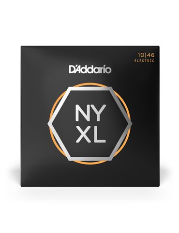 D'Addario NYXL1046. Cuerdas para guitarra eléctrica de entorchado de níquel, calibre regular fino, 10-46 2