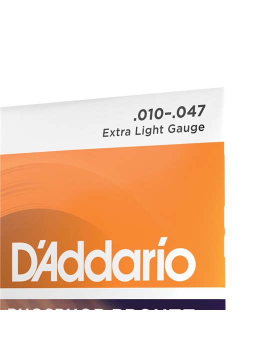 D'Addario EJ15, cuerdas de bronce fosforado para guitarra acústica, extra blandas, 10-47
