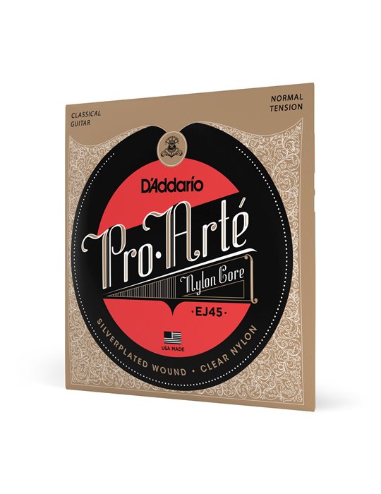 D'Addario EJ45 Pro-Arte, cuerdas de nailon para guitarra clásica, tensión normal