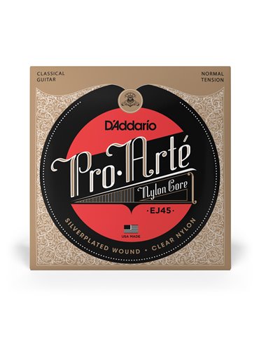 D'Addario EJ45 Pro-Arte, cuerdas de nailon para guitarra clásica, tensión normal 2