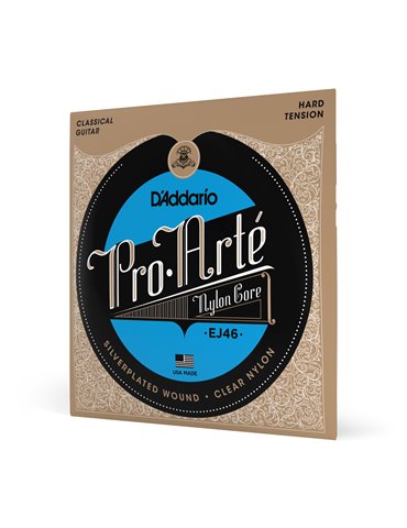 D'Addario EJ46 Pro-Arte, cuerdas de nailon para guitarra clásica, tensión dura