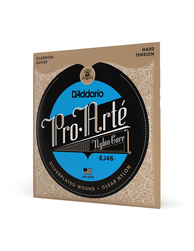 D'Addario EJ46 Pro-Arte, cuerdas de nailon para guitarra clásica, tensión dura