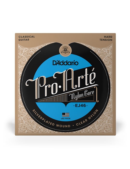 D'Addario EJ46 Pro-Arte, cuerdas de nailon para guitarra clásica, tensión dura