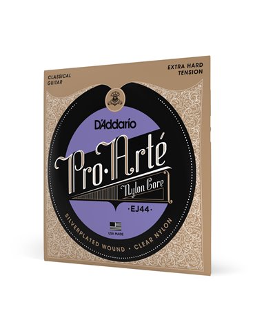 D'Addario EJ44 Pro-Arte, cuerdas de nailon para guitarra clásica, tensión extra dura