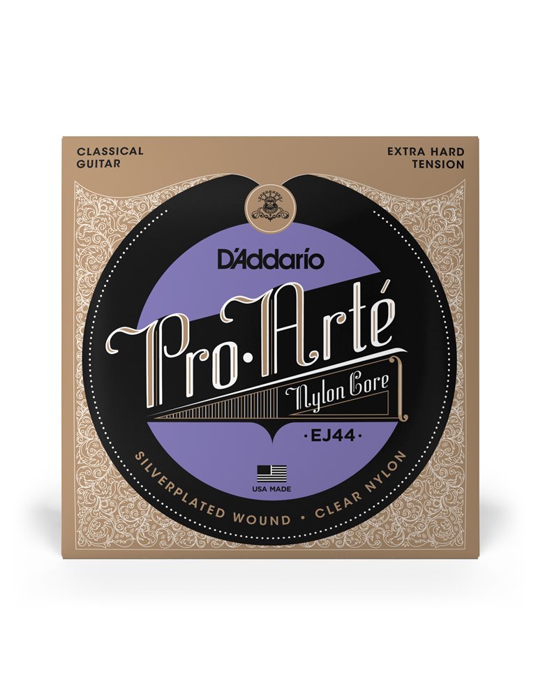 D'Addario EJ44 Pro-Arte, cuerdas de nailon para guitarra clásica, tensión extra dura
