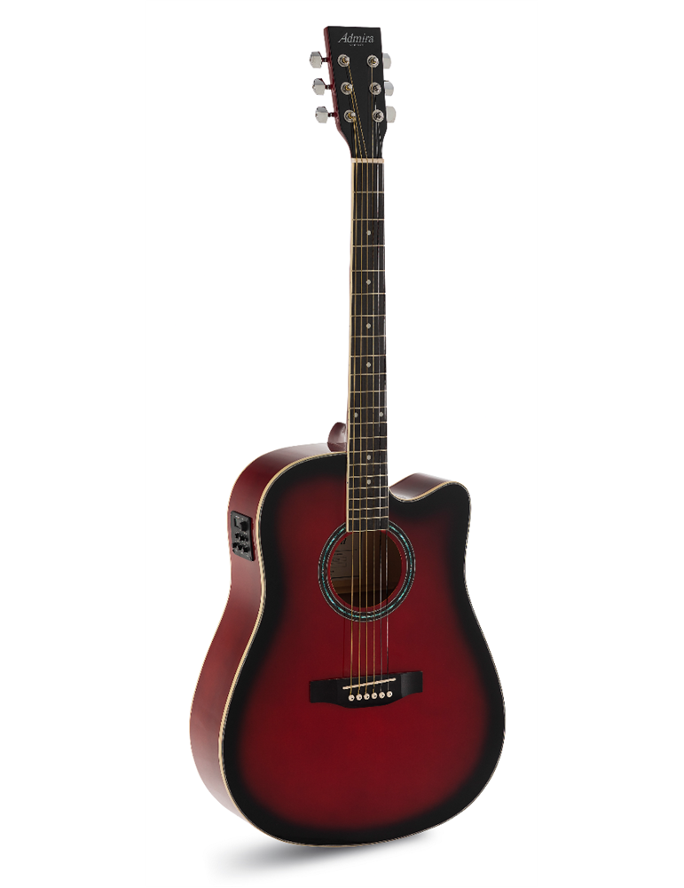 GUITARRA ACÚSTICA ADMIRA TENNESSEE ROJA SATINADA