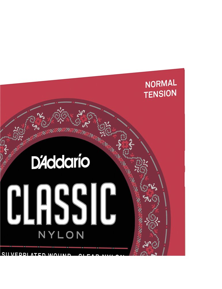 D'Addario EJ27N, cuerdas de nailon para guitarra clásica, nivel principiante, tensión normal