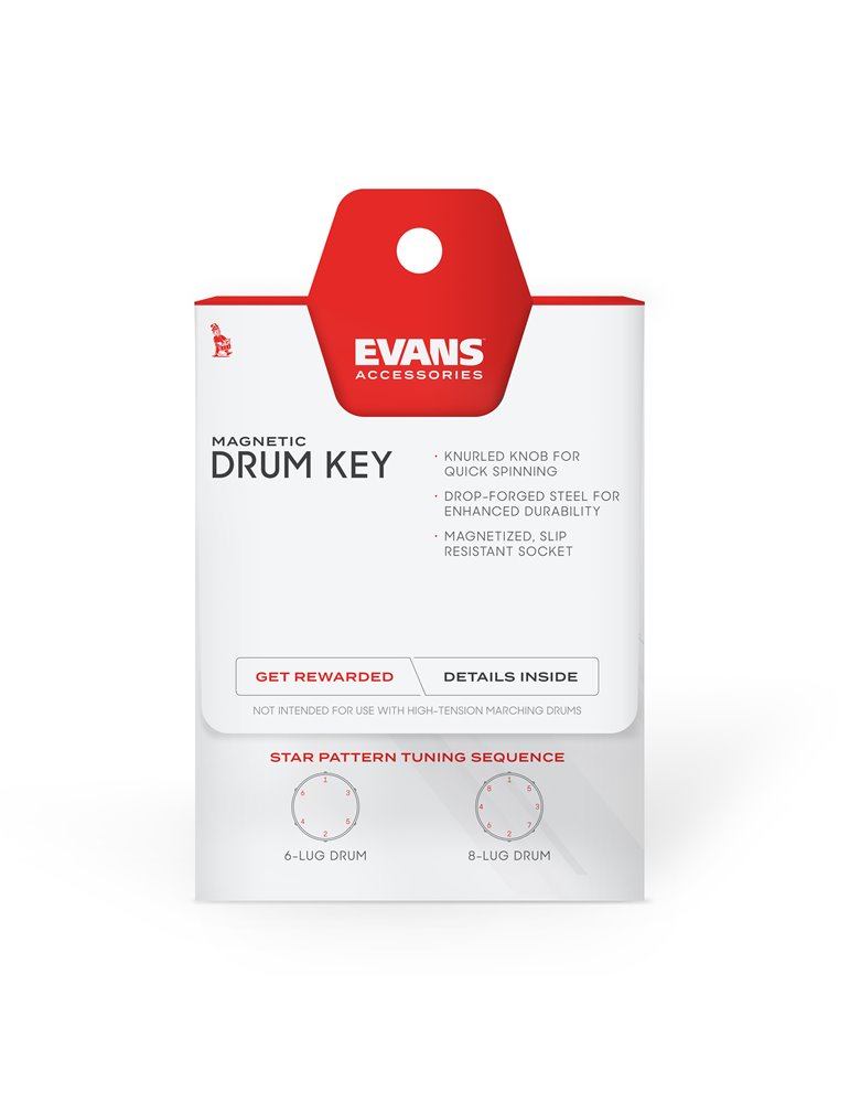 Llave con cabeza magnética para tambor EVANS