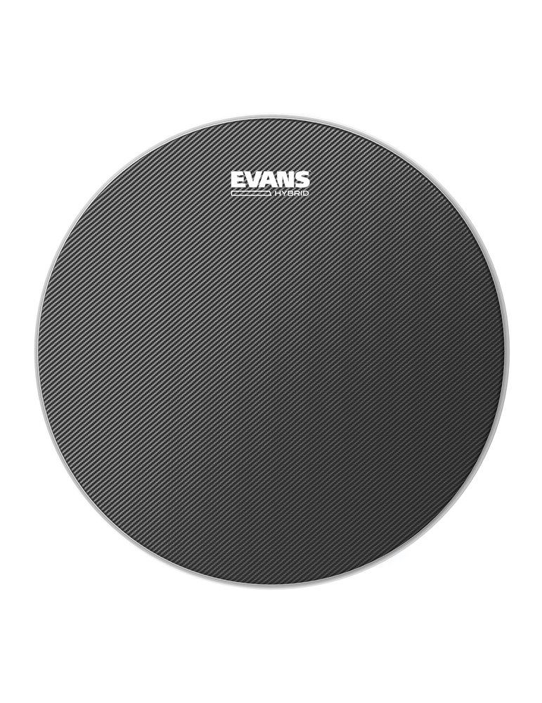 Parche gris para redoblante de marcha de 14 pulgadas (356 mm) Hybrid de EVANS.