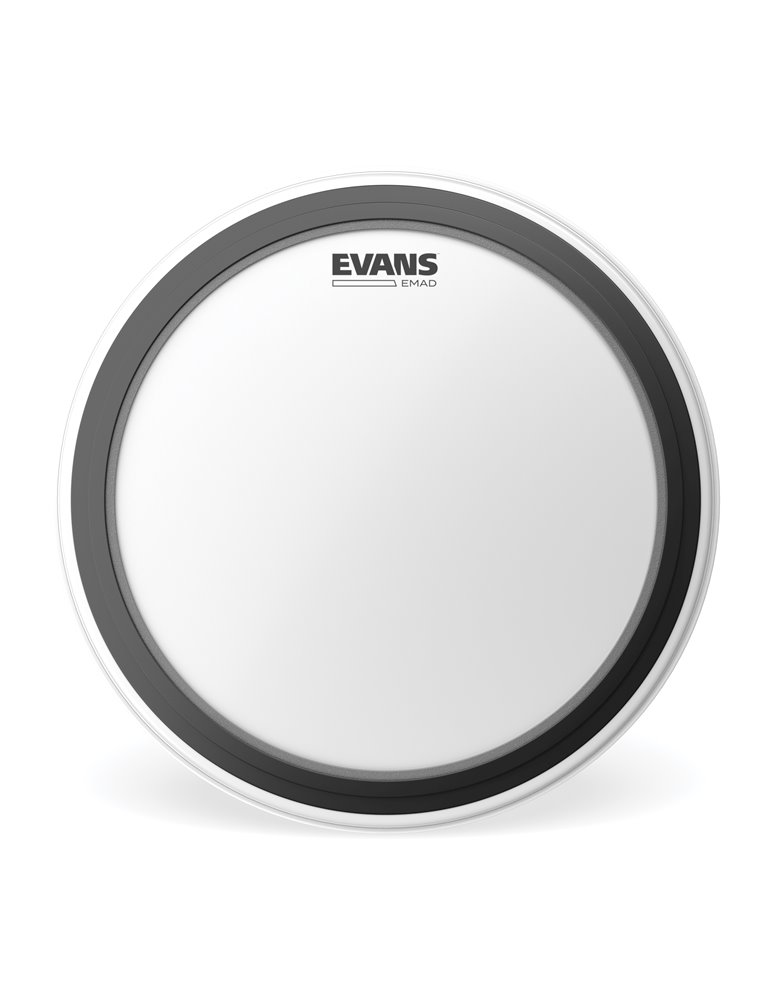 Parche con recubrimiento blanco para bombo de 18 pulgadas (457 mm) con sistema EMAD de EVANS.