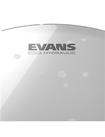 Parche hidráulico efecto vidrio (transparente) para bombo de 22 pulgadas (559 mm) Hydraulic de EVANS. 2