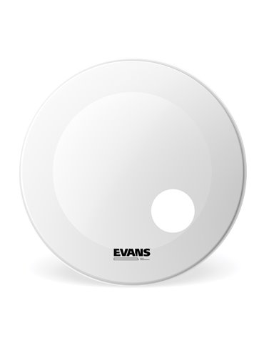 Parche resonante con recubrimiento blanco para bombo de 20 pulgadas (508 mm) EQ3 Resonant de EVANS.