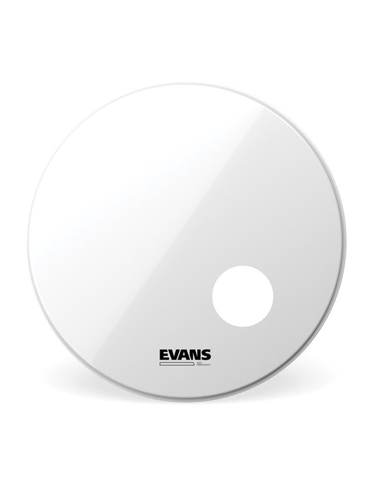 Parche resonante blanco liso para bombo de 18 pulgadas (457 mm) EQ3 Resonant de EVANS.