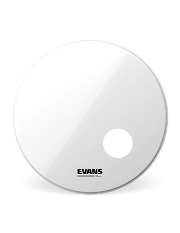 Parche resonante blanco liso para bombo de 20 pulgadas (508 mm) EQ3 Resonant de EVANS.
